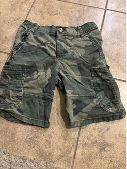 Wrangler Boys Camo Green Cargo Shorts – Size 12 Regular