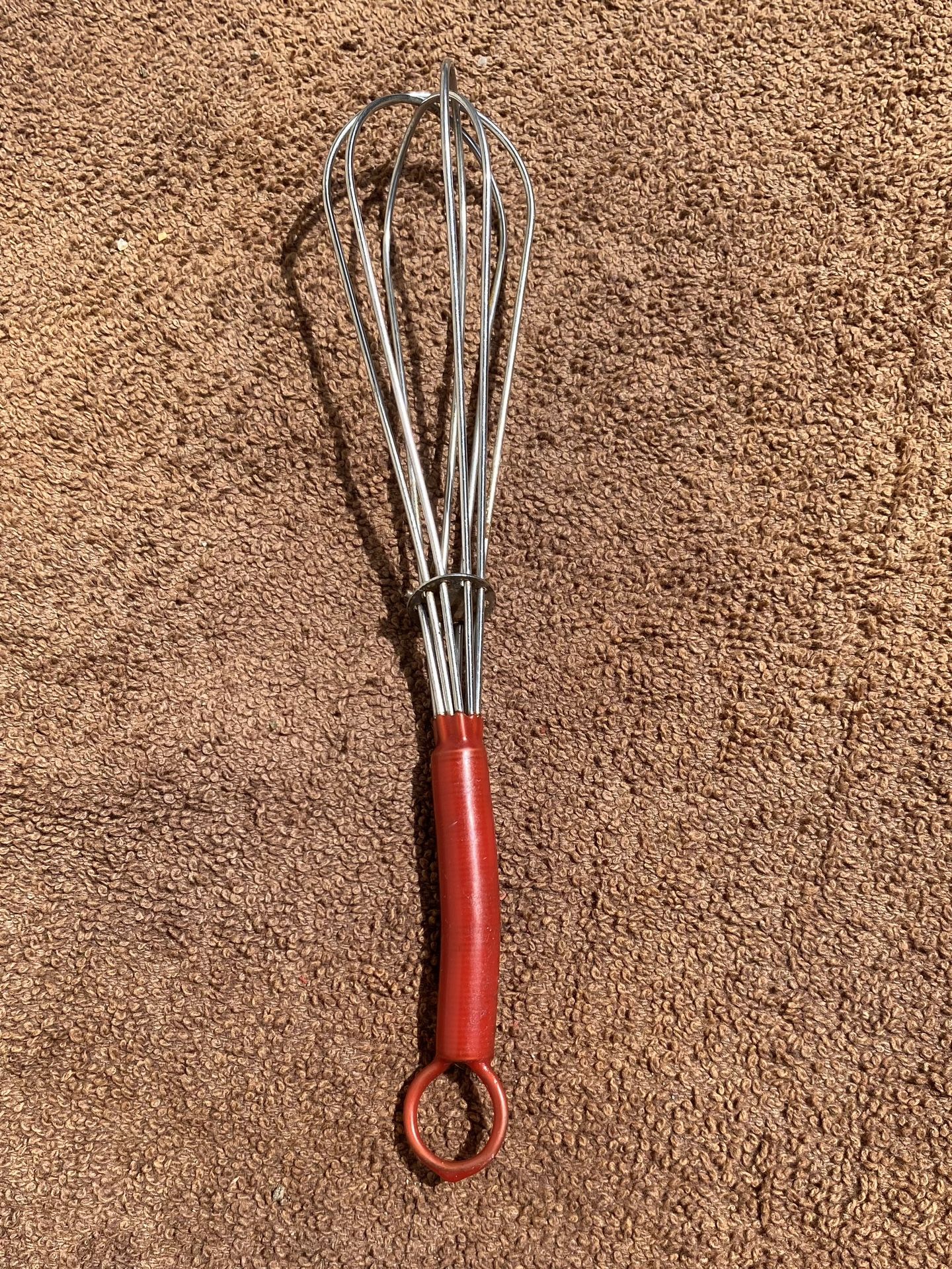 Vintage Wire Whisk With Red Handle