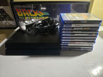 PS4 Playstation 4 with 2nd controller and 11 games