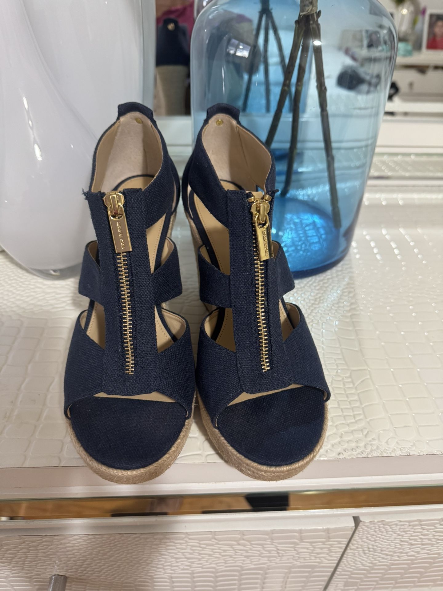 Michael Kors Espadrille Wedges, Size 7.5 , Used Once Perfect Conditions