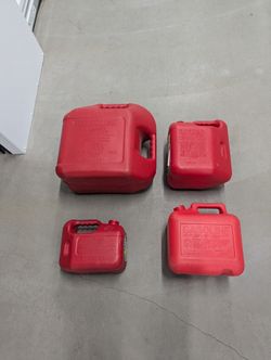 Gasoline Canister Used No Caps 