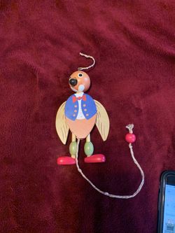 Jumping jack toy wooden