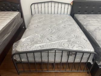 Full Size Bed Frame - Dark Gray