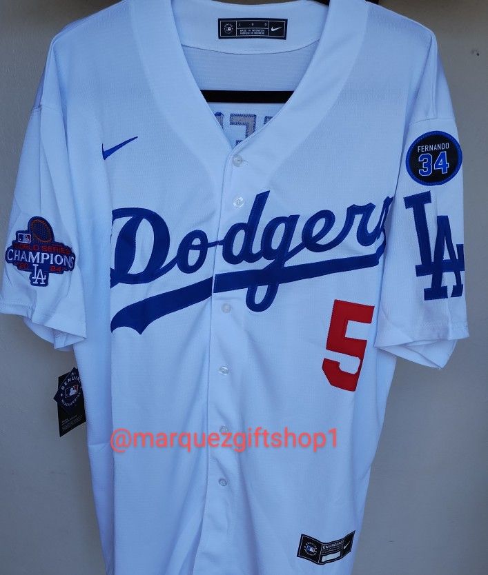 Men's Freeman Dodgers WS Jerseys 