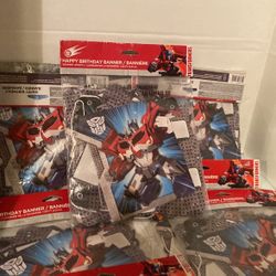 Happy Birthday Banner  “ Transformers”
