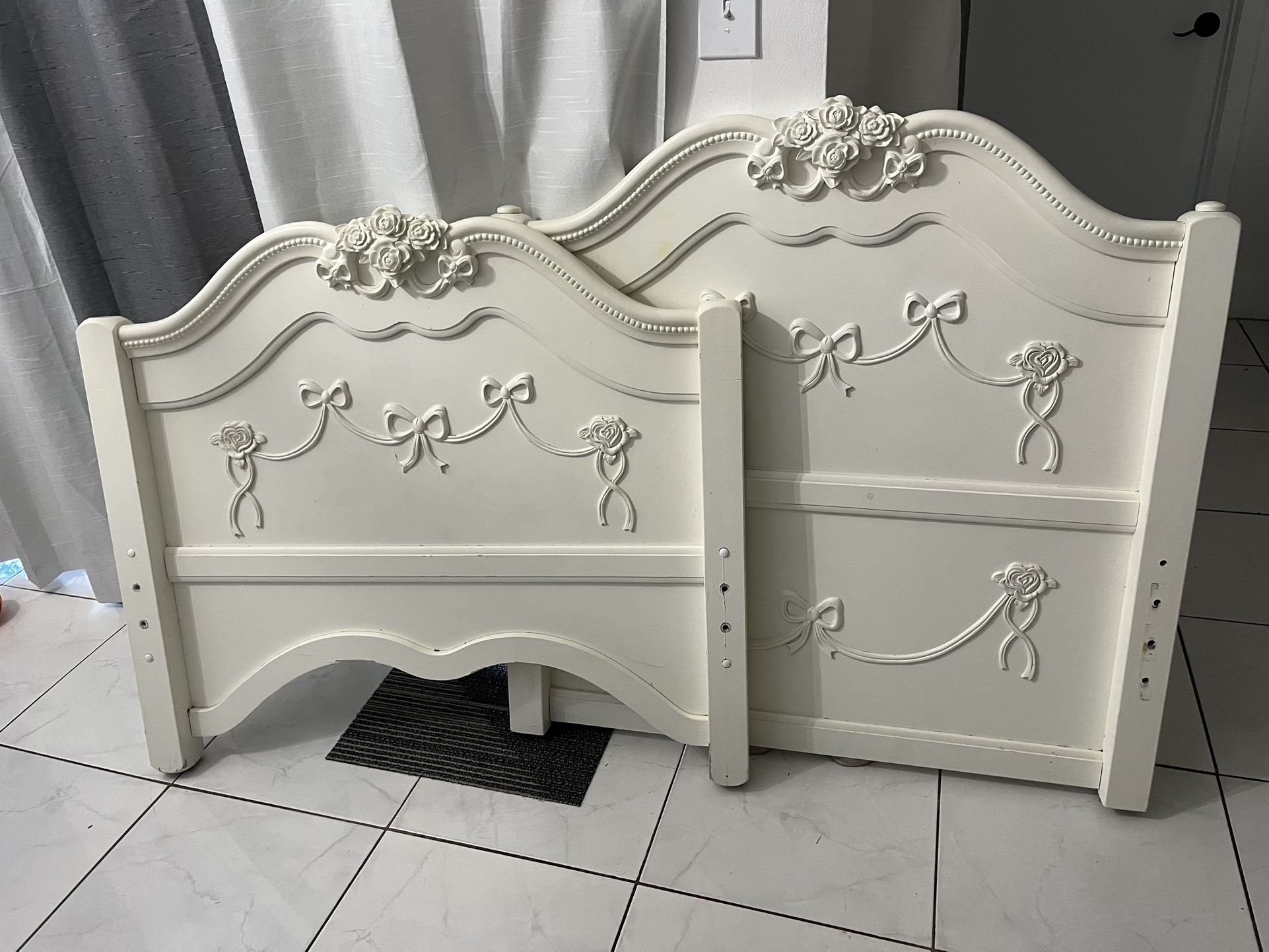 Twin White Bed Beautiful