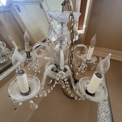 Antique Glass Chandelier 
