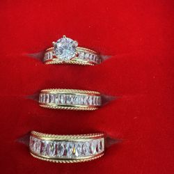 14kt Wedding Trio