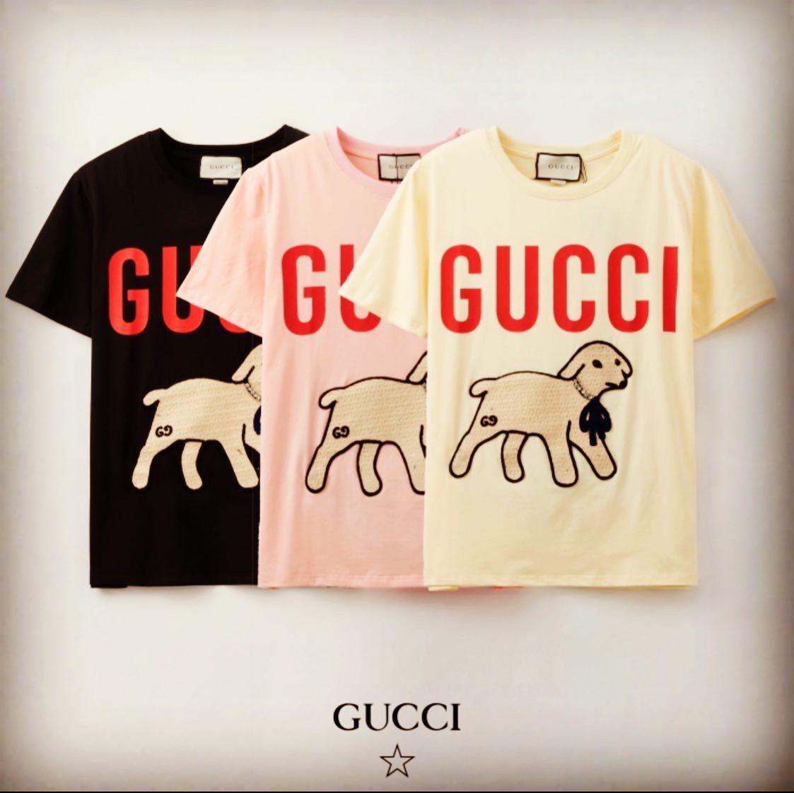 Gucci Shirt Lamb Edition Summer 2021!!! See Description For Details ..