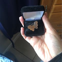 925 Silver Butterfly Ring 