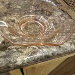 Pink Clear Bowl