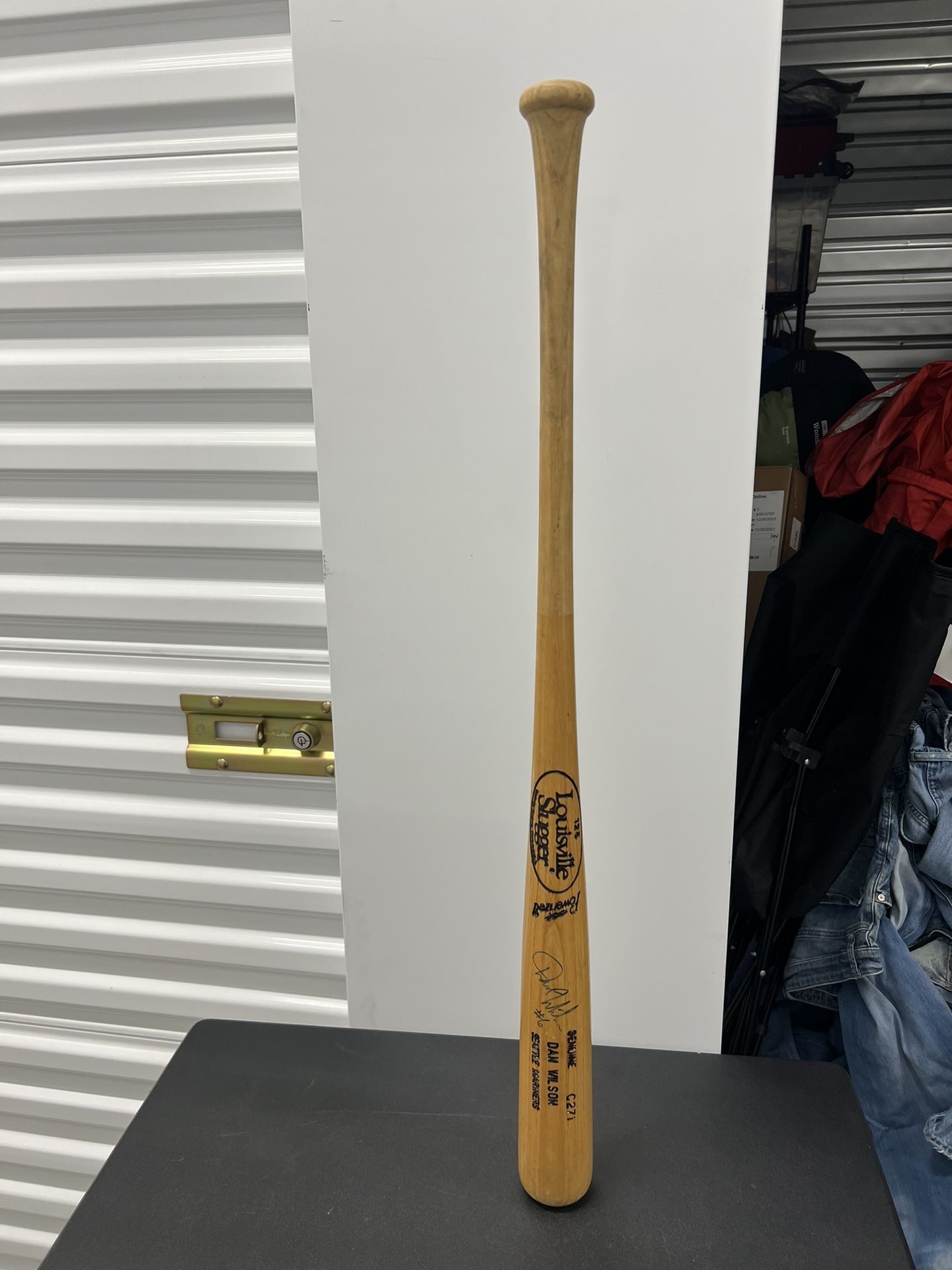 Seattle Mariners Dan Wilson Signed Baseball Bat