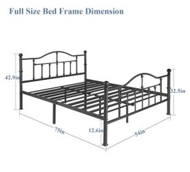 Queen Size Metal Bed Frame 