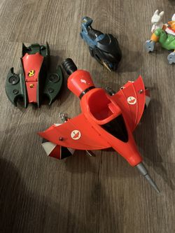 Vintage 1992 Kenner Batman Returns Penguin Umbrella Jet Vehicle 1 Kenner Batman Returns Robin Jet foil  DC Comics 1990 Vintage Batman Bat Cyc