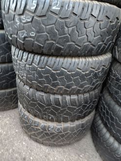 4 truck tires size 37x12.50R20 all 4 for $80