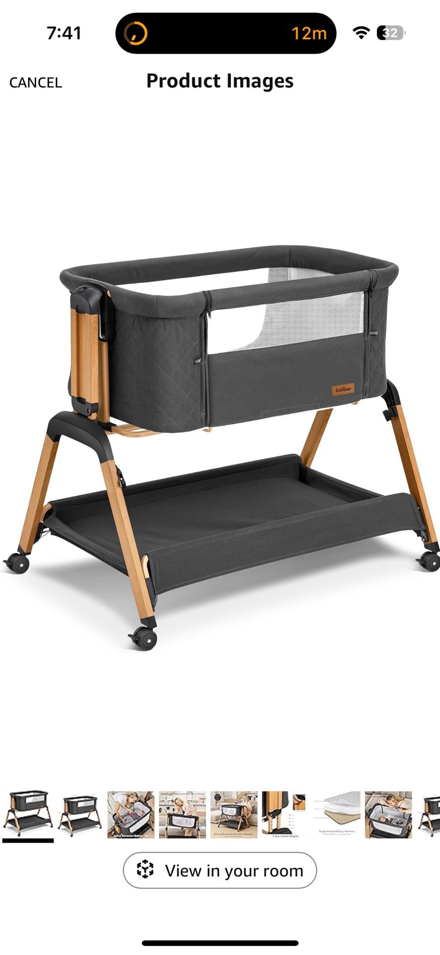 Totrun Bedside Bassinet