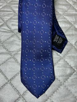 BOSS blue 100% Silk Necktie Made in Italy
