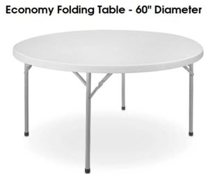 Economy Folding Table - 60" Diameter round table