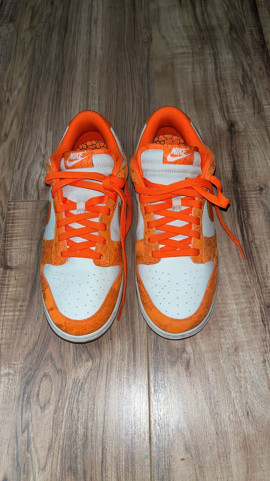 Orange Nike dunks 