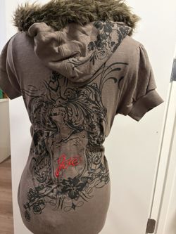 Y2K Flower Hibiscus Jacket Vintage
