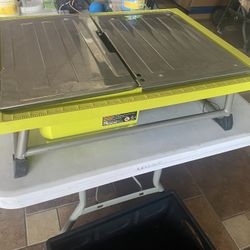 ryobi wet tile saw 7 inch bladed tabletop 
