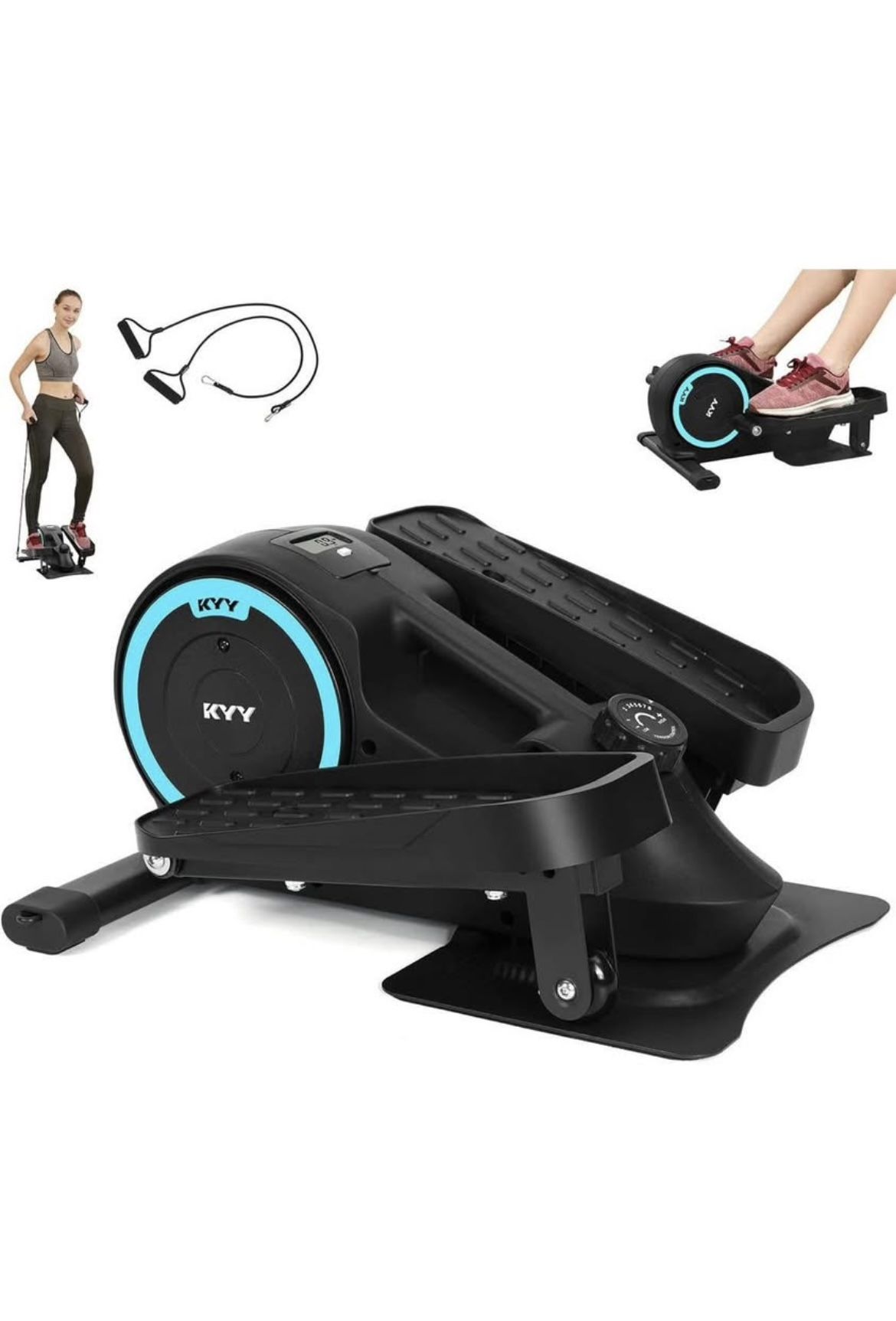 Under Desk Elliptical, Mini Elliptical Machines, Magnetic Portable Ellipse Leg Exerciser, Under Desk