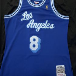 Los Angeles Lakers Blue And White Kobe Bryant Jersey (XL) 