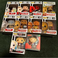 Funko Pop Figure Bundle Star Wars BB-8, Chewbacca, Groot  Collectibles