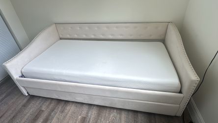Full size bed with 2 mattresses