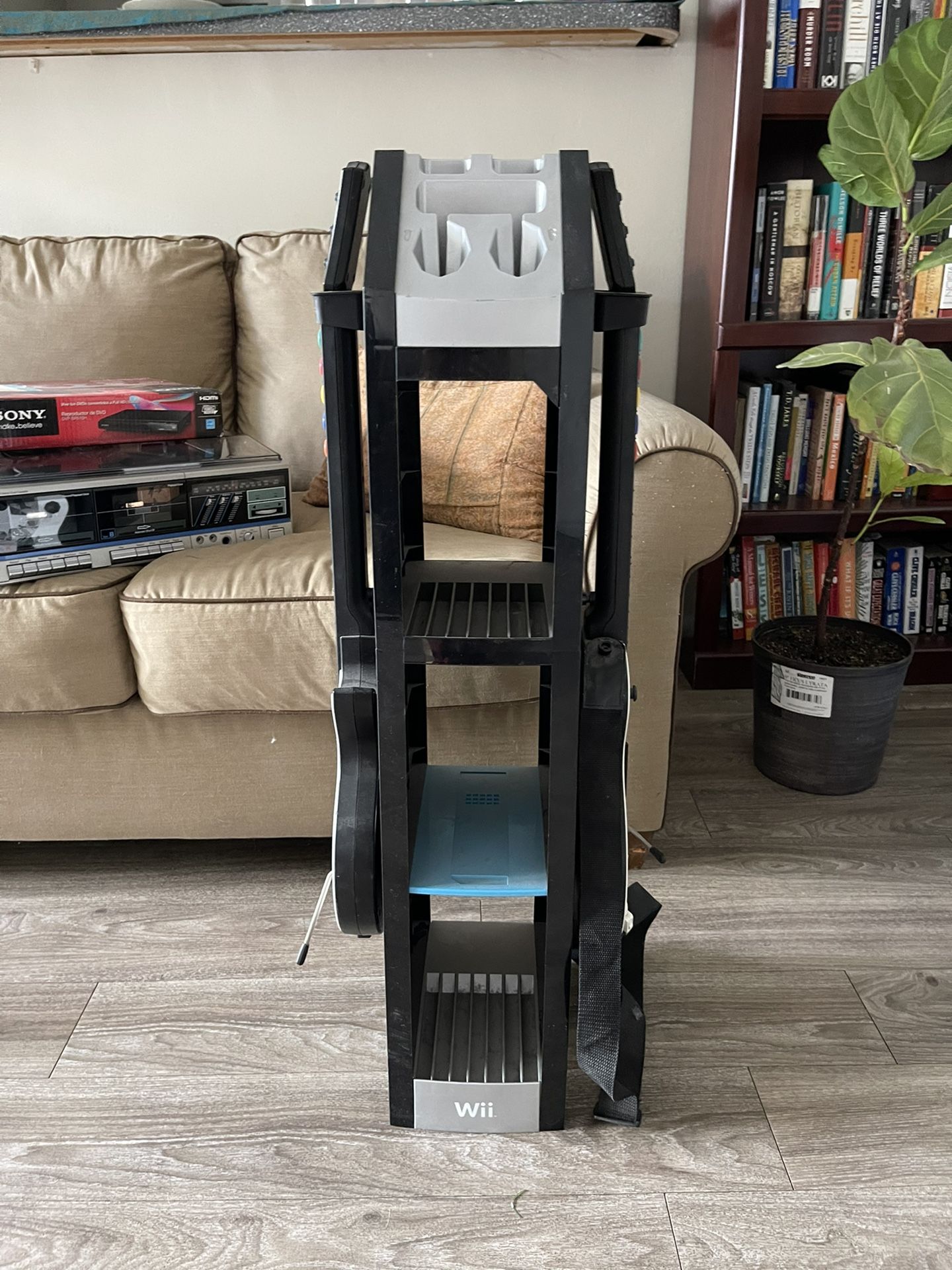 2 Wii Guitar Hero Guitars With Stand