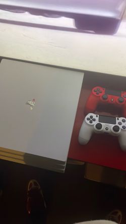 PS4 console and  2 controller