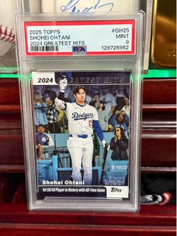2025 Topps Series 1 Greatest Hits Shohei Ohtani PSA 9