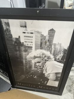 Marily Monroe Black And White Portrait Picture