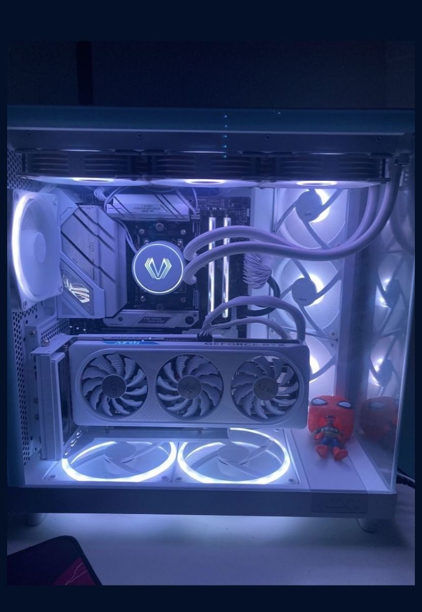 RGB All White Custom Build Gaming/work Pc Cash Or Trades
