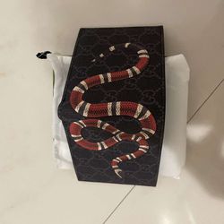 Gucci Wallet Snake Print Black