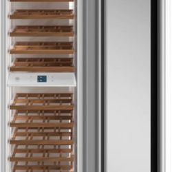 Bertzzoni 24 Inch Dual Zone Wine Cooler Column Panel Ready