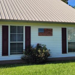 Homemade Wooden Flag