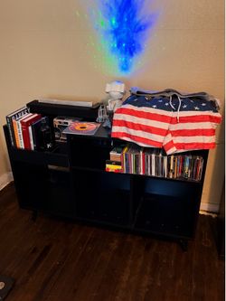 Turntable and vinyl shelves