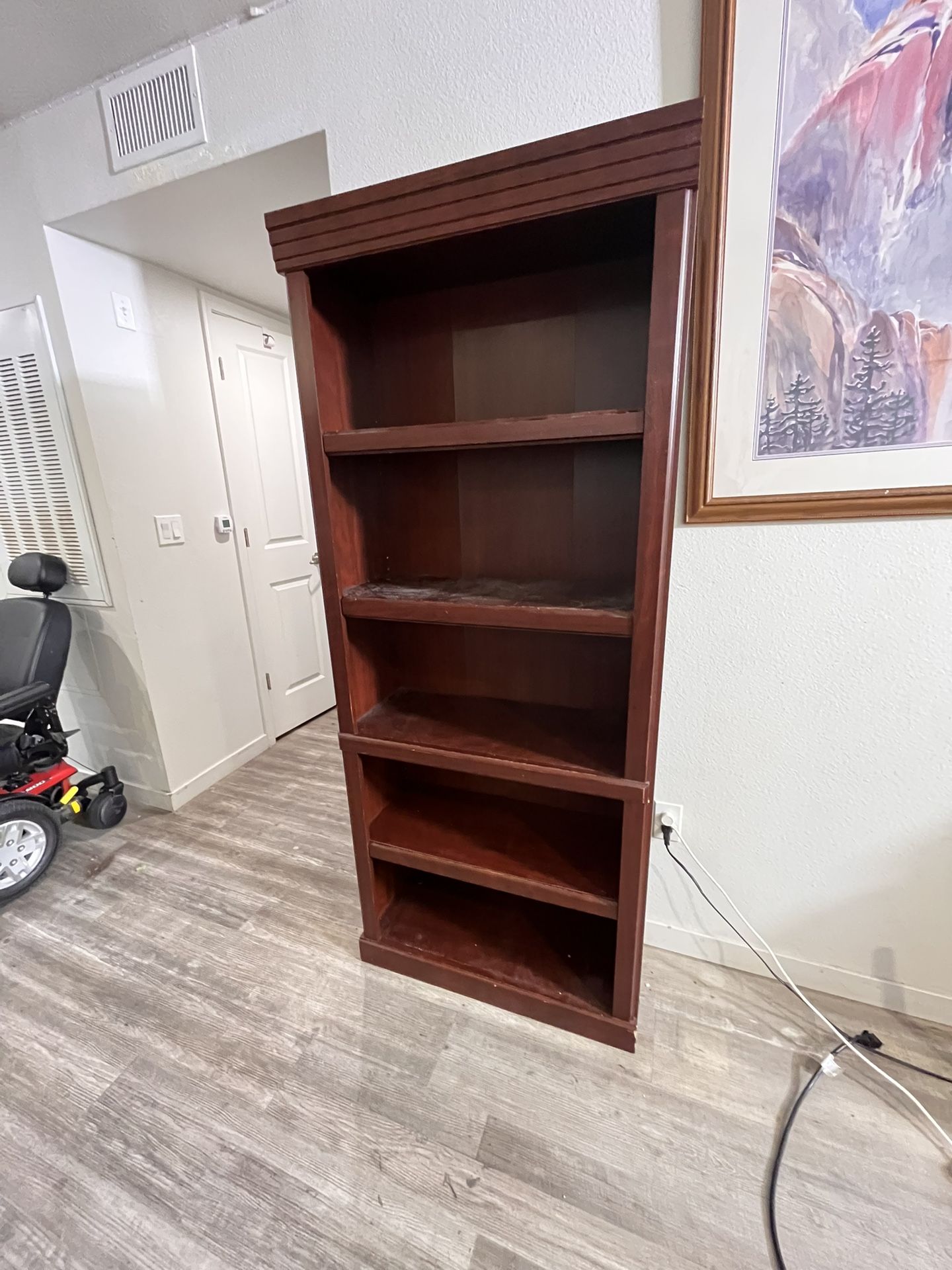Brown Wooden Bookshelve