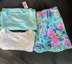 Lilly Pulitzer Skort And 2 Justice Tank Tops