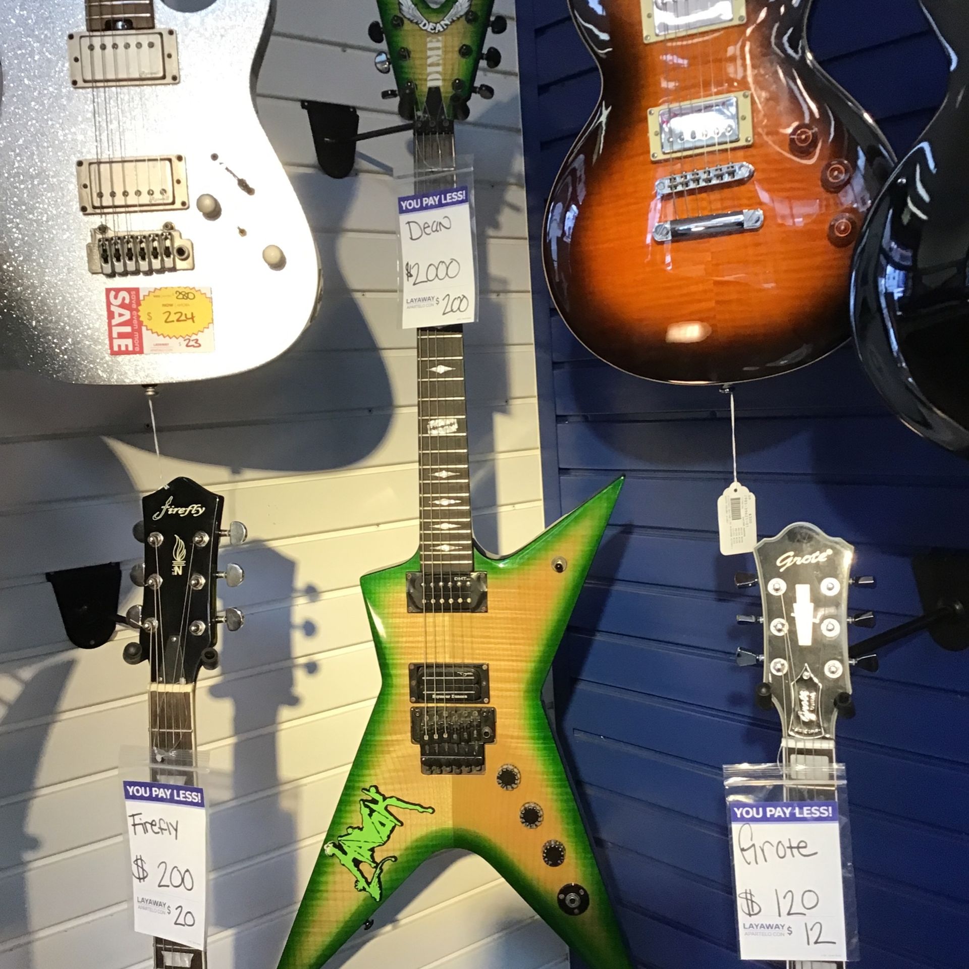 Dean Electric Guitar - Model: DIMESLIME