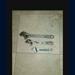 6,8, and 10 Inch Wrenches 