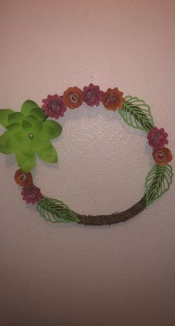 Hand made flower wreath