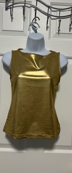 Gold Metallic Ladies Top