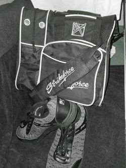 Strike Force Bowling Bag And Bowling Shoes Used