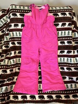 Swiss Tech Girls Water Repellent Snow Bib, Size 6-6x