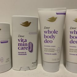 Dove Vitamin Care/Whole Body Deo Bundle(*Please Read Post Description*)