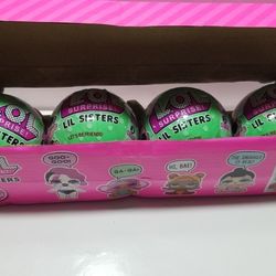 Box of 4 LOL Surprise  Lil Sisters. New. Box not in perfect shape.