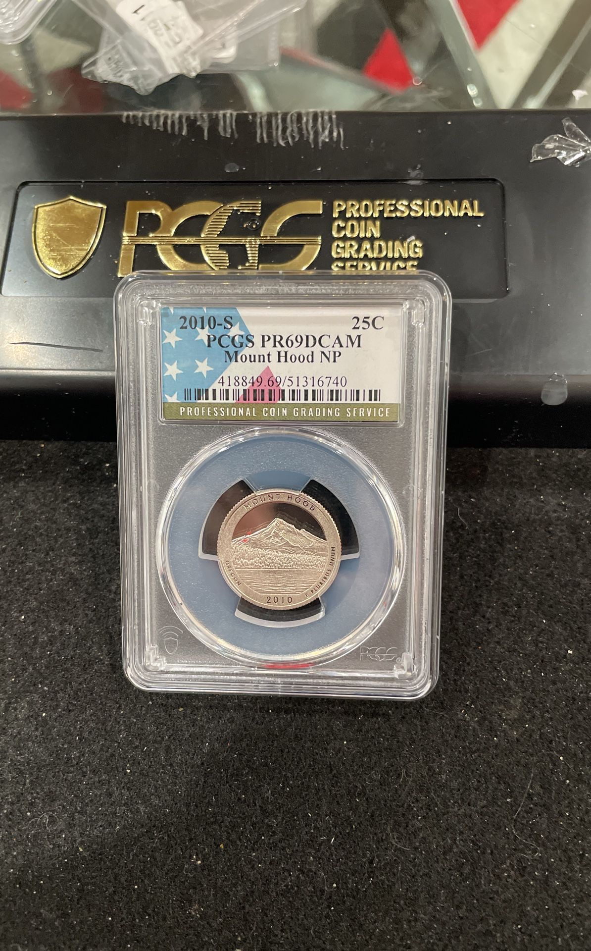 2010 S Gem Proof Mount Good NP Quarter Graded At PR69 With A Deep Cameo D-14