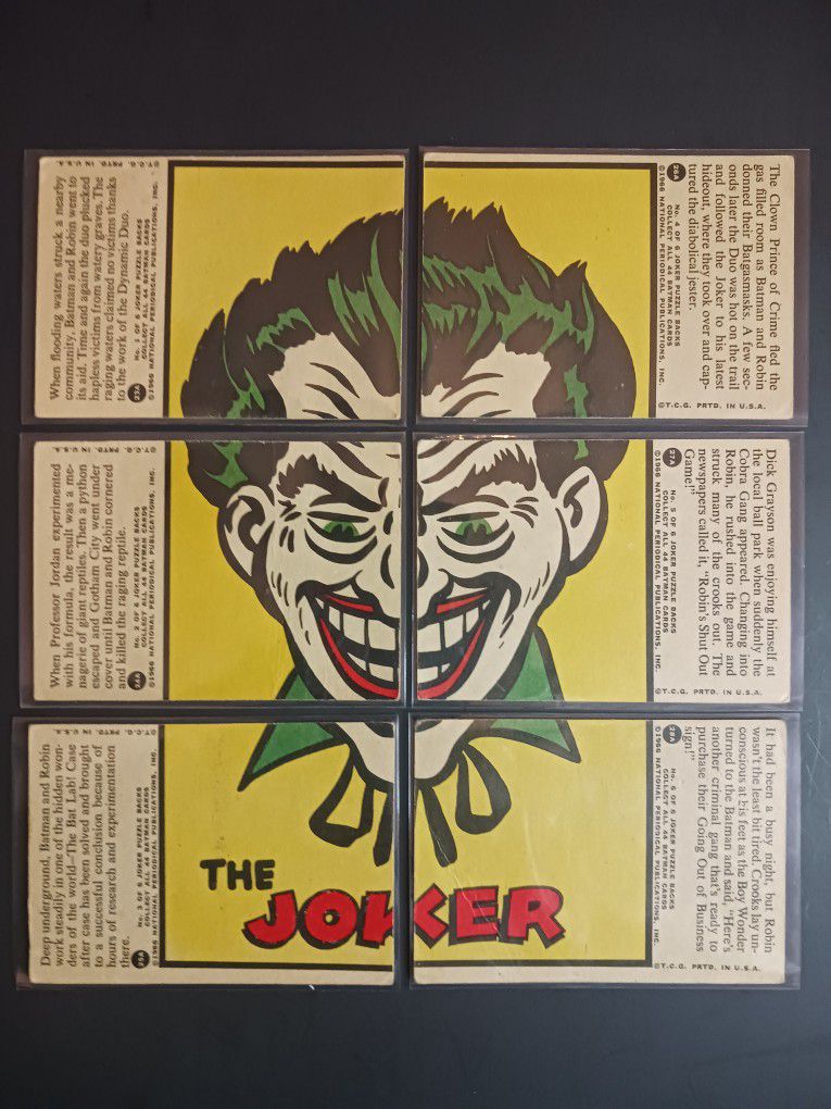 1966 Batman #23-28 red bat comic cards